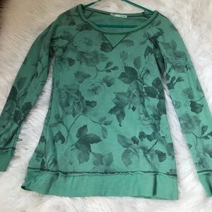 Floral crew neck sweater